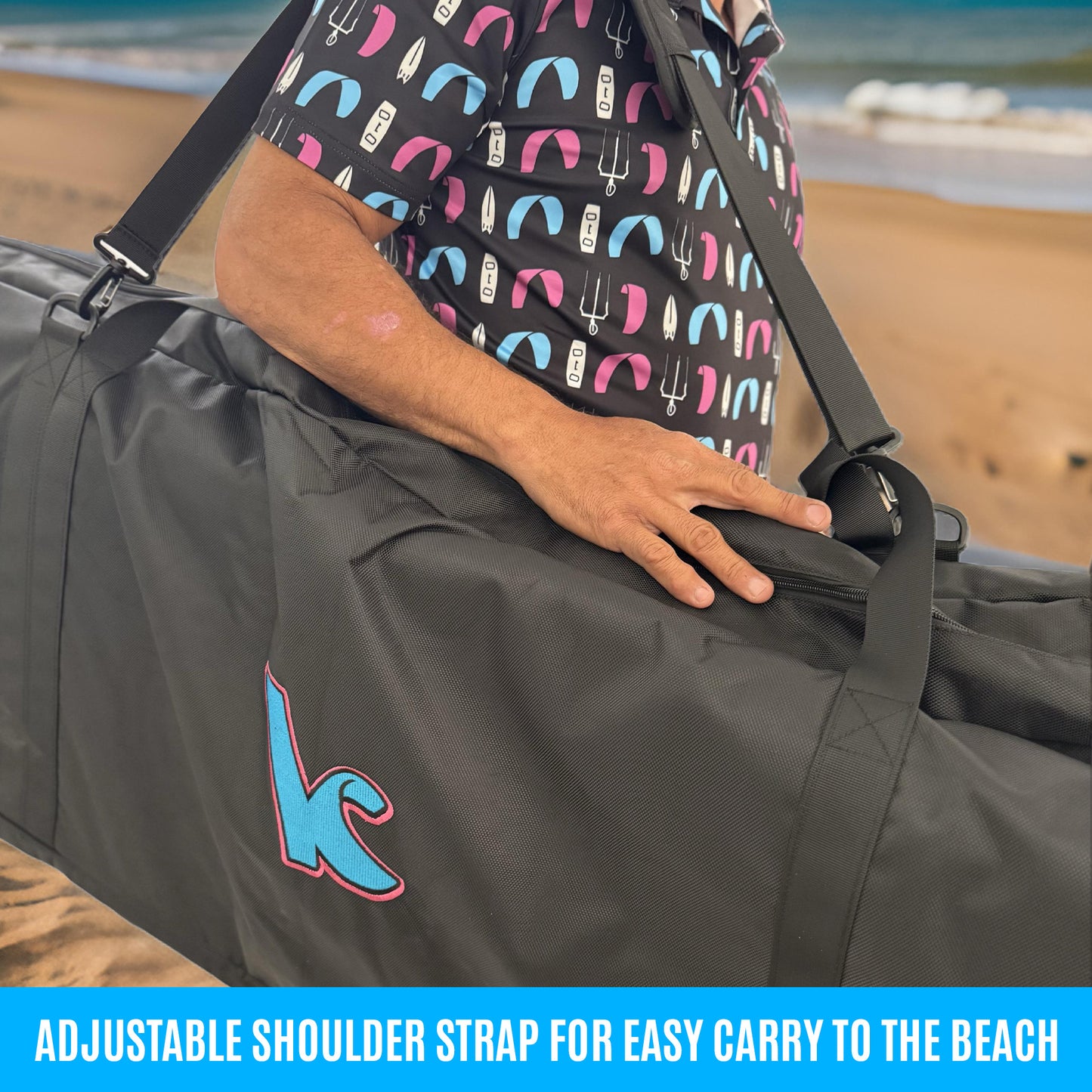 Kite Kulture Two Board Bag – Durable, Padded Kiteboard Bag for Two Boards up to 145cm