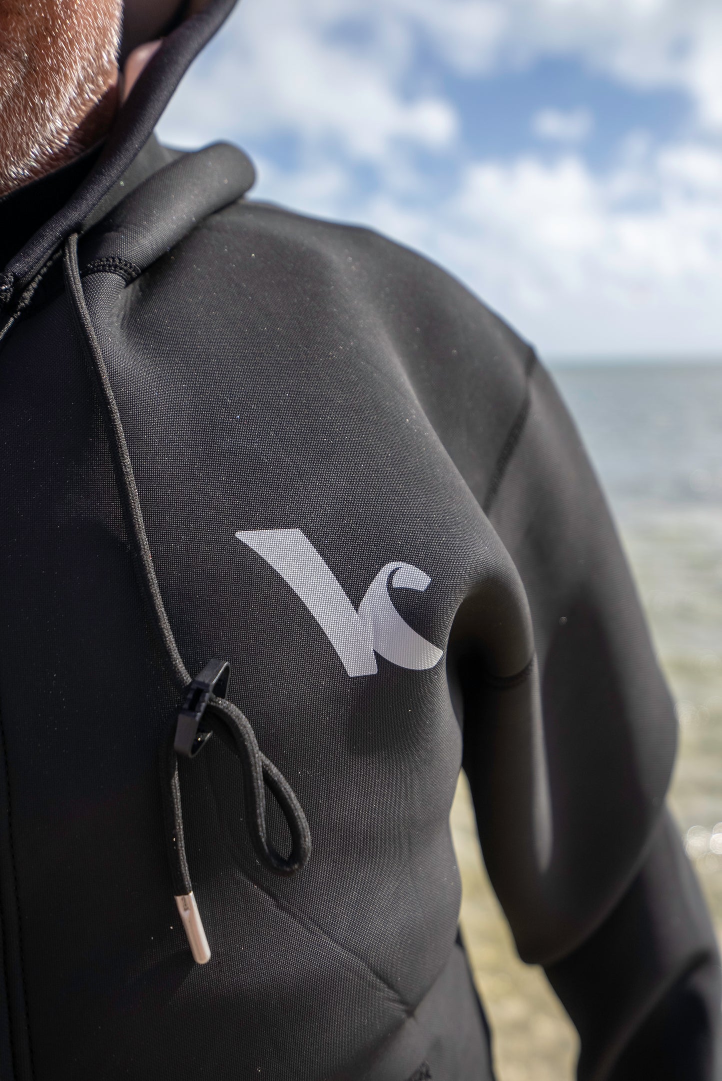 Kite Kulture Neoprene Jacket – 2.5mm Fleece-Lined Windproof Jacket for Kitesurfing, Wing Foil, Surfing & Watersports