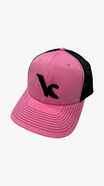Kite Kulture Women’s Trucker Hat – Pink/Black Edition