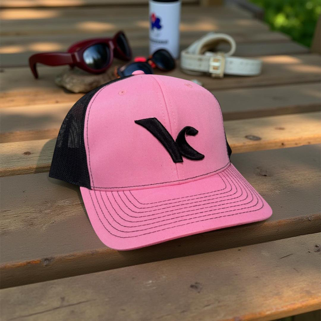 Kite Kulture Women’s Trucker Hat – Pink/Black Edition