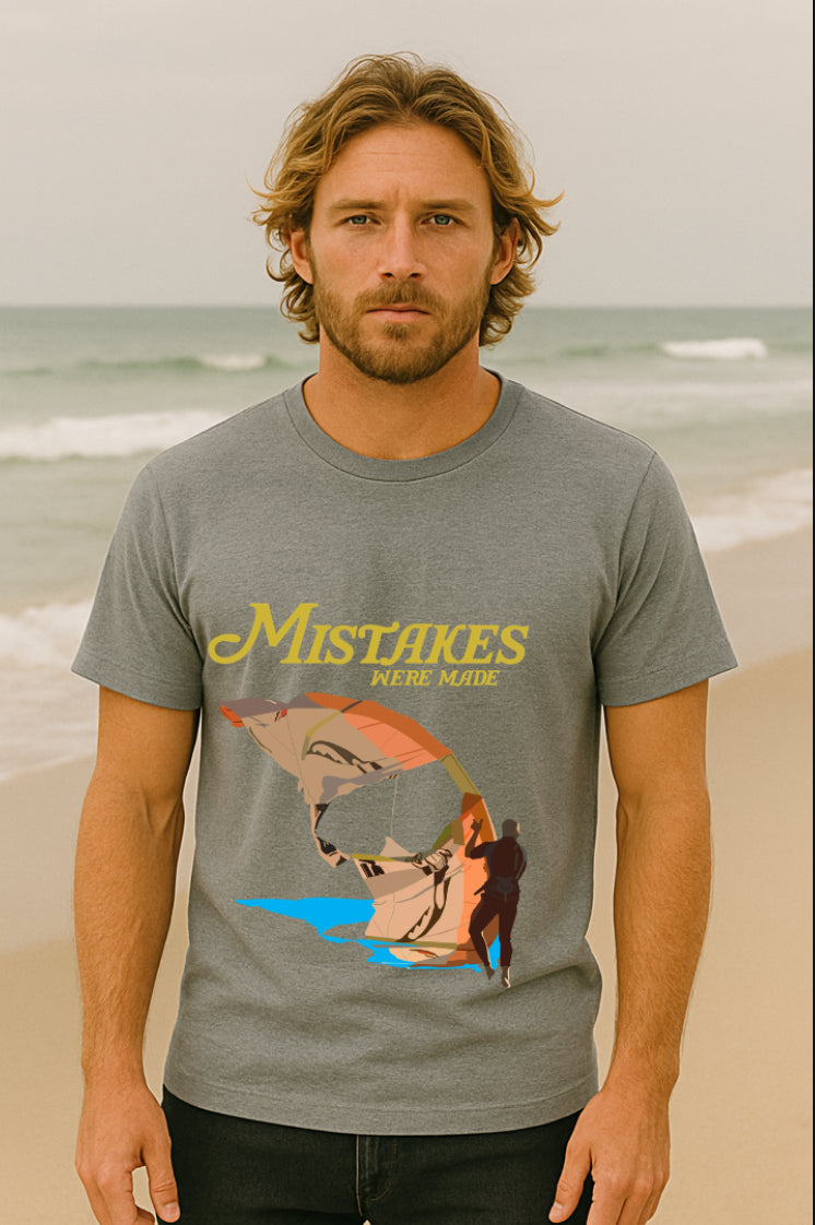 Mistakes Were Made – Kitesurfing Fails T-Shirt (XS–XXL, Multiple Colors)
