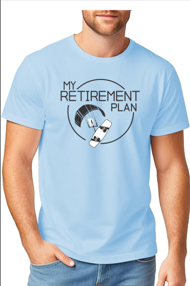 My Retirement Plan Kitesurfing T-Shirt – Soft Cotton Tee for Kiteboarders