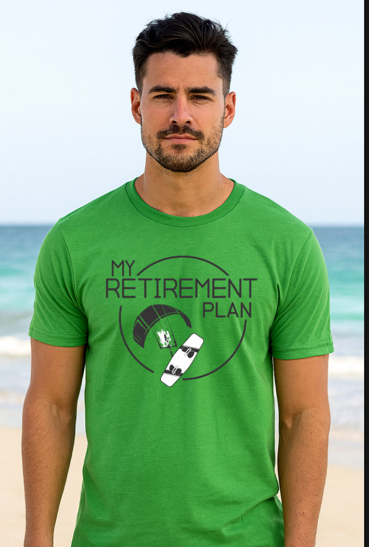 My Retirement Plan Kitesurfing T-Shirt – Soft Cotton Tee for Kiteboarders