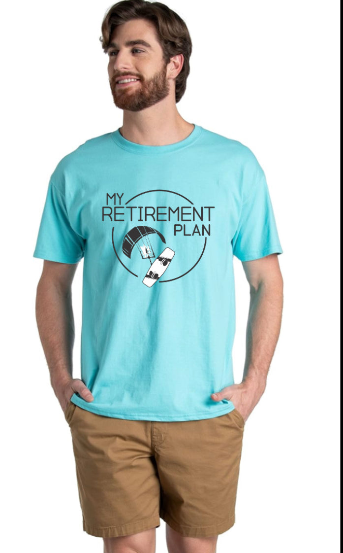 My Retirement Plan Kitesurfing T-Shirt – Soft Cotton Tee for Kiteboarders