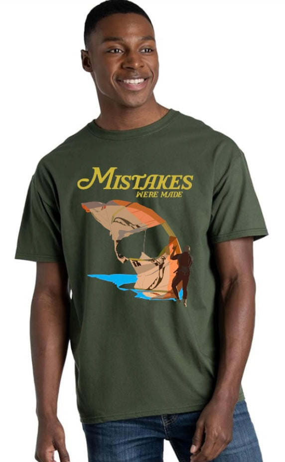 Mistakes Were Made – Kitesurfing Fails T-Shirt (XS–XXL, Multiple Colors)