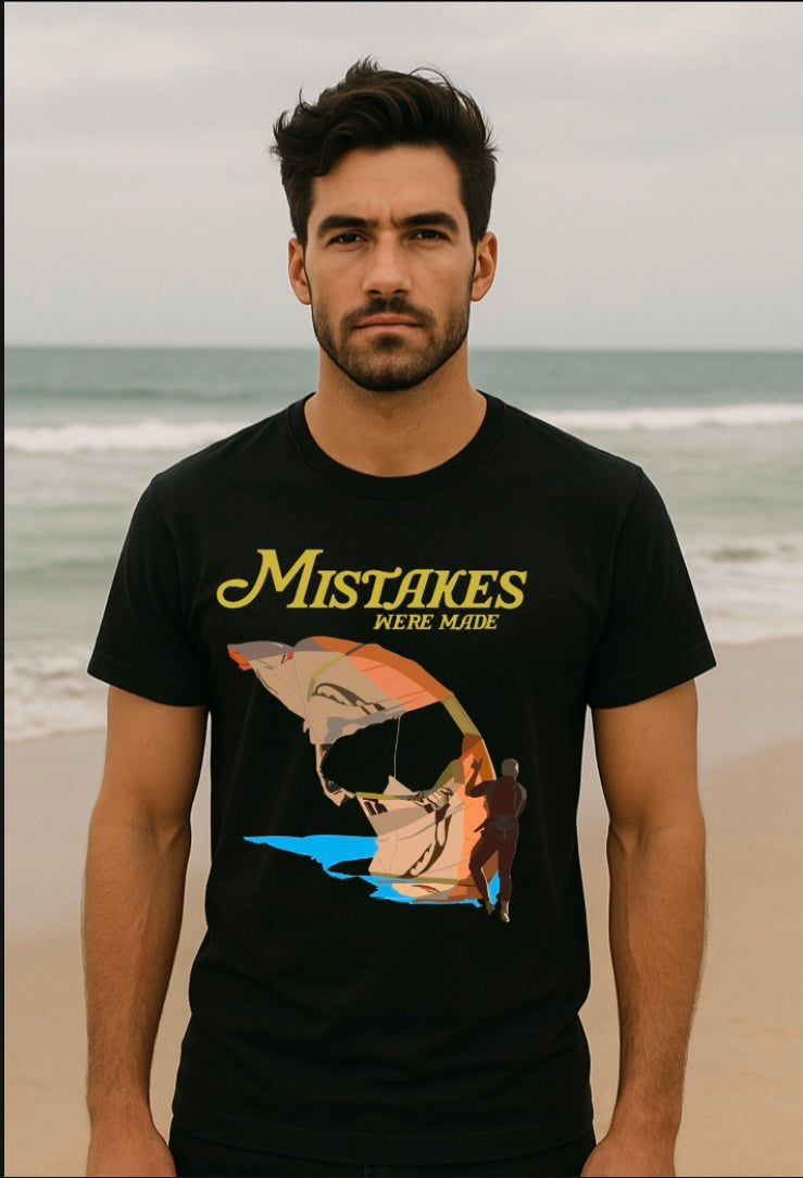Mistakes Were Made – Kitesurfing Fails T-Shirt (XS–XXL, Multiple Colors)