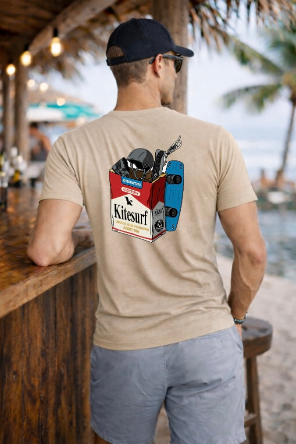 Kitesurf Addiction T-Shirt – Kiteboarding Lifestyle Tee for Kitesurfers & Water Sports Addicts