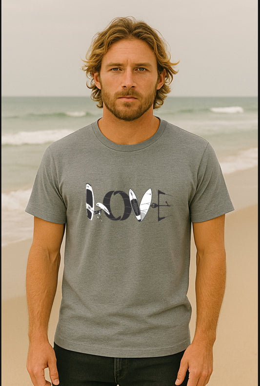 LOVE Watersports Tee – Kite, Foil, SUP, and Surf Design (XS–XXL)