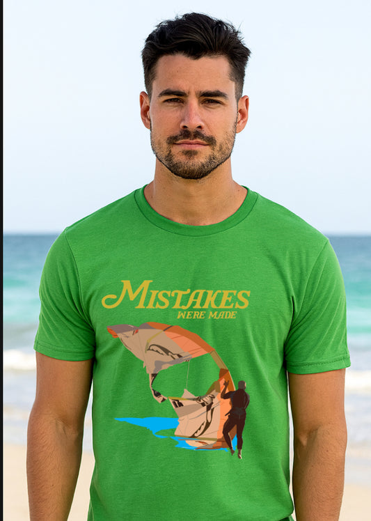 Mistakes Were Made – Kitesurfing Fails T-Shirt (XS–XXL, Multiple Colors)