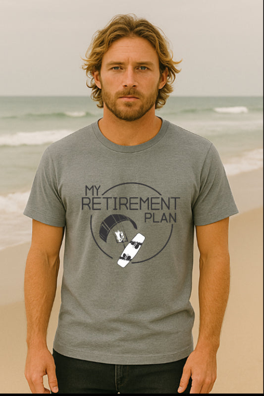 My Retirement Plan Kitesurfing T-Shirt – Soft Cotton Tee for Kiteboarders