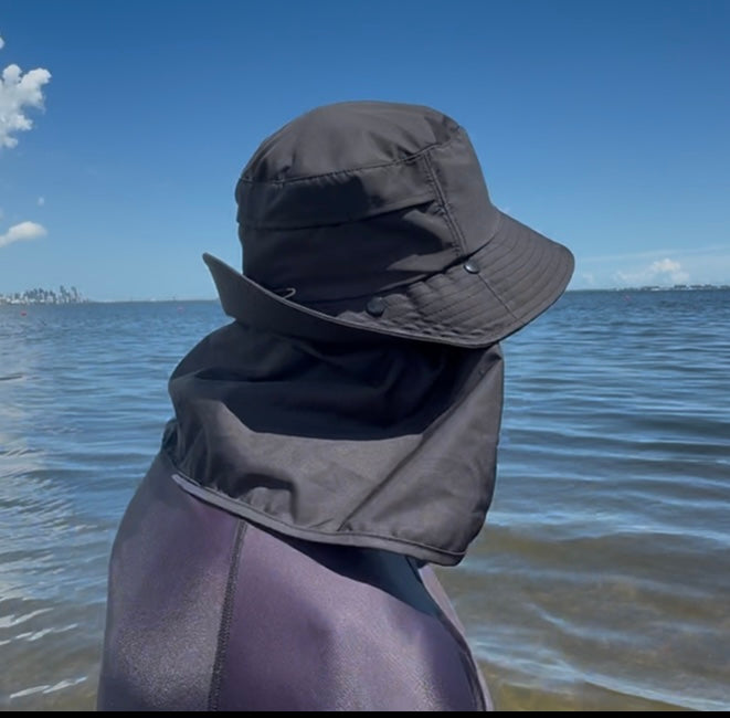 Kite Kulture waterproof surf hat with UV protection” and “watersports hat for kitesurfing, SUP, wave riding